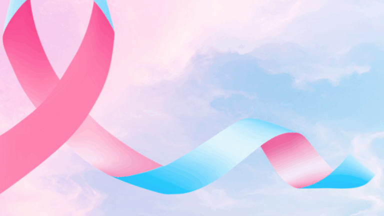 Couverture de l’article “Journée Rose & Bleue 2025” de Zétwal An Syèl : visuel symbolique avec un ruban rose et bleu représentant la sensibilisation au deuil périnatal.
